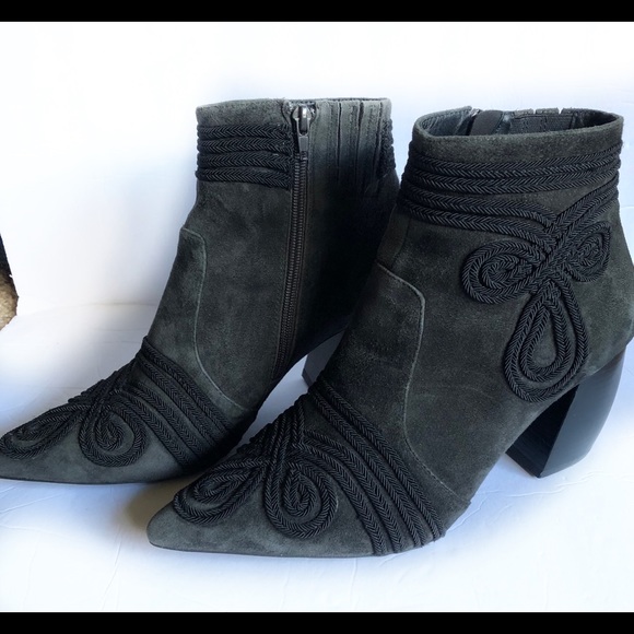 Jeffrey Campbell Shoes - Jeffrey Campbell Gatlin Suede Gray Booties Sz 10